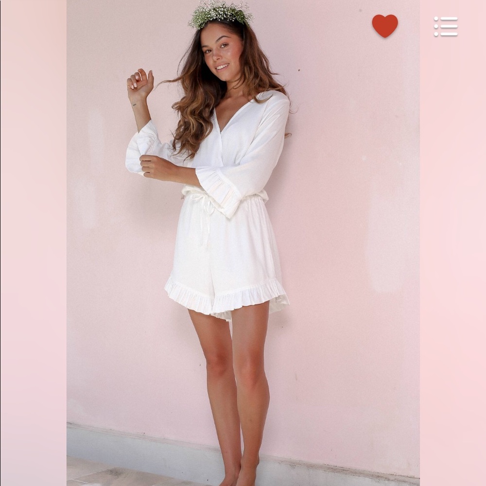 White Piyama Romper